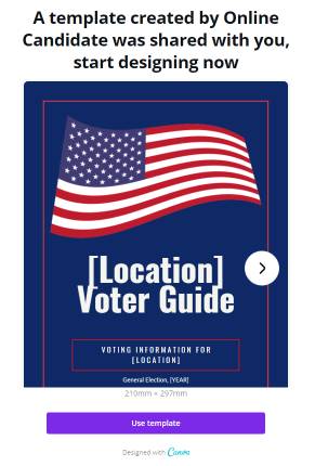 Voter Guide Print Template - Online Candidate Resources